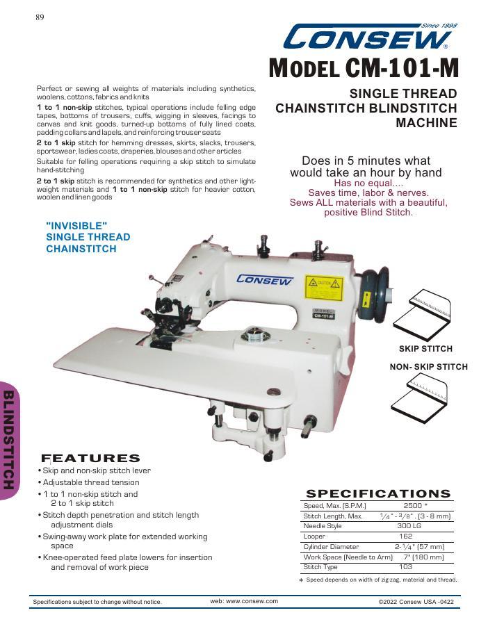 Consew CM-101-M Series Brochure