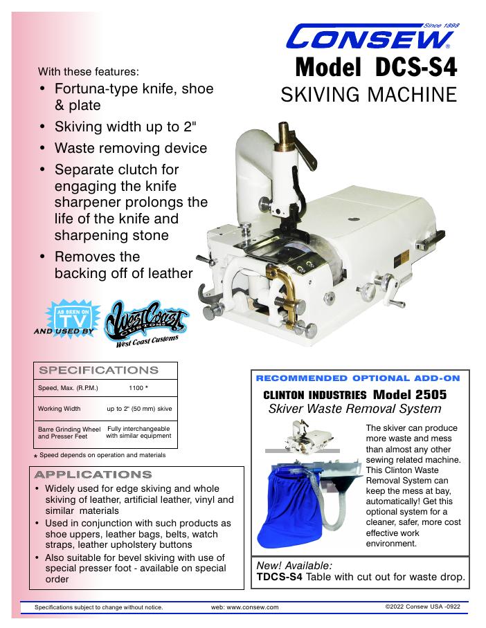 Consew DCS-S4 Brochure