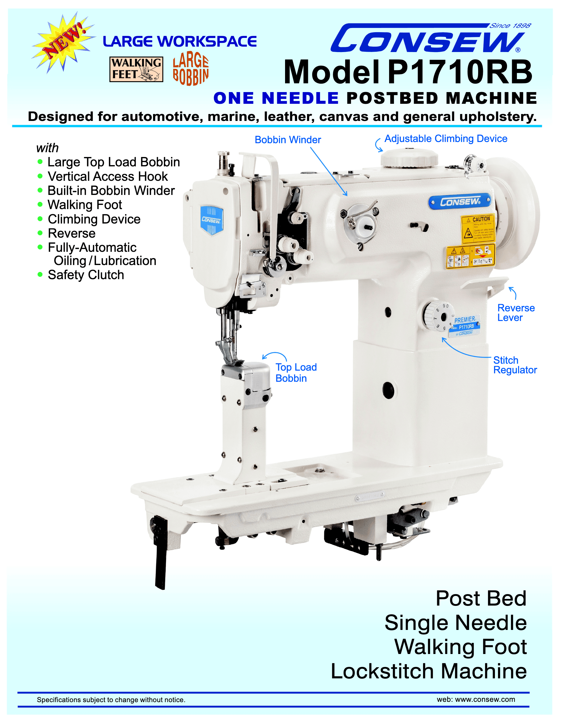 Consew 289RB-2 Series Brochure