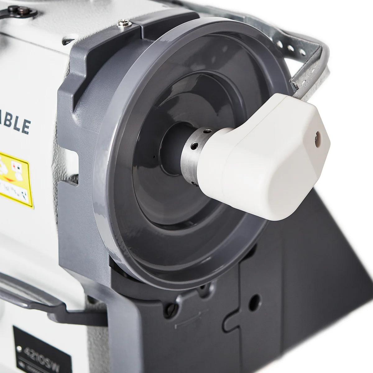 Cylinder arm sewing machine with needle positioner device