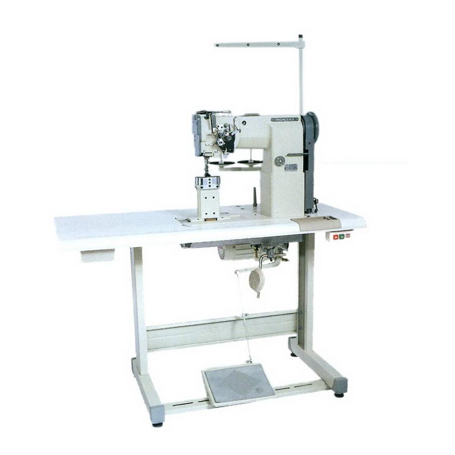 Double Needle Post Bed Walking Foot Sewing Machine