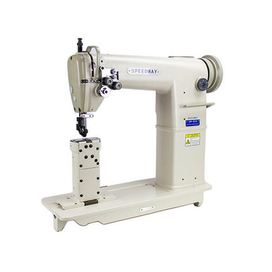 Speedway SW820 Heavy Duty Double Needle Post Bed Drop Feed Sewing ...