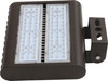 MULTI-PURPOSE LED AREA LIGHT 100 WATTS 3000K, 4000K, & 5000K - The LEDMPAL series is a group of architectural LED area luminaires designed to illuminate parking areas, pathways, building facades, loading docks, and a wide variety of other large, general site lighting applications. Multiple mounting options make the LEDMPAL a versatile luminaire for flood lighting, pole-, ground- and wall-mounted area lighting, and other outdoor lighting requirements.

▪ 120-277V models available in 3000k (warm white), 4000K (neutral white) and 5000K (cool white). 277-480V models available in 4000k and 5000k.*
▪ Long-life LEDs provide a minimum of 65,000 hours of operation with at least 70% of initial lumen output (L70).**
▪ Standard optic provides an IES roadway type V distribution, or a 7V (vertical) x 7H (horizontal) NEMA floodlight distribution.
▪ Type III models (120-277V) deliver 11,423 lumens and 114 lumens per watt (LPW) at 3000k; 11,614 lumens and 116 LPW at 4000k; and 12,543 lumens and 125 LPW at 5000k.*
▪ Type III models (277-480V) deliver 12,368 lumens and 124 LPW at both 4000k and 5000k.*
▪ Type V models deliver (120-277V) 12,158 lumens and 122 LPW at 3000k; 12,105 lumens and 121 LPW at 4000k; and 12,353 lumens and 124 LPW at 5000k.*
▪ Type V models (277-480V) deliver 12,354 lumens and 124 LPW at 4000k; and 12,507 lumens and 125 LPW at 5000k.*
▪ Universal 120-277 or 277-480 AC voltage (50-60Hz) is standard.
▪ 0-10vdc dimming capability is standard.
▪ Power factor > 0.90.
▪ Total harmonic distortion < 20%.
▪ Color rendering index > 80.
▪ Optional glare shields (full and half) and wire guards are available.
▪ Die cast aluminum housing with durable, dark bronze powder coat finish, and a heat-resistant polycarbonate lens.
▪ Wireway enclosure is sealed with a water-tight, silicon rubber gasket.
▪ Effective projected areas (EPA's) are 0.38 square feet (sf, front); 0.30 sf (side) and 1.04 sf (front).
▪ Threaded receptacle (½” NPS) for photocell. Optional arms and slip-fitters provide additional photocell mounting options.
▪ Easy installation in new construction or retrofit applications.