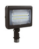 The LEDMPALPRO series is a group of premium architectural LED area luminaires designed to illuminate parking areas, pathways, building facades, loading docks, and a wide variety of other large, general site lighting applications. Multiple mounting options make the LEDMPAL a versatile luminaire for flood lighting, pole-, ground- and wall-mounted area lighting, and other outdoor lighting requirements.

▪ Available in 3000k (warm white), 4000k (neutral white) and 5000k (cool white) color temperatures.*
▪ Long-life LEDs provide 372,000 hours of operation with at least 70% of initial lumen output (L70).**
▪ LEDMPALPRO15 provides 1,593 lumens (114 lumens per watt, LPW) at 3000k; 1,603 lumens (115 LPW) at 4000k; and 1,624 lumens (116 LPW) at 5000k.*
▪ Standard optic provides an IES roadway type V distribution, or a 7V (vertical) x 7H (horizontal) NEMA floodlight distribution.
▪ Universal 120-277 AC voltage (50-60Hz) is standard.
▪ Power factor > 0.90.
▪ Total harmonic distortion < 20%.
▪ Color rendering index > 80.
▪ Optional glare shields (full & half) & wire guards are available.
▪ Die cast aluminum housing with durable, dark bronze powder coat finish—at least 2 mils thick on all surfaces—and a heat-resistant polycarbonate lens.
▪ Wireway enclosure is sealed with a water-tight, silicon rubber gasket.
▪ Effective projected areas (EPA's) are:
▪ Front = 0.05 s.f. (knuckle) / 0.06 s.f. (yoke)
▪ Side = 0.07 s.f. (knuckle & yoke)
▪ Face = 0.20 s.f. (knuckle) / 0.23 s.f. (yoke)
▪ Easy installation in new construction or retrofit applications.