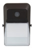 The LEDWPPCSNF wall pack is an economical solution for outdoor perimeter and area lighting. With a built-in photocell, a die cast aluminum housing, and a frosted, polycarbonate lens, the LEDWPPCSN is a versatile and durable outdoor luminaire. High-efficacy, long-life LEDs provide both energy and maintenance cost savings compared to traditional, HID wall packs.

▪ Available in 3000k (warm white), 4000k (neutral white) and 5000k (cool white) color temperatures.*
▪ Long-life LEDs provide 63,000 hours of operation with at least 70% of initial lumen output (L70).**
▪ Provides 2,381 lumens and 121 lumens per watt (LPW) at 3000k; 2,393 lumens and 123 LPW at 4000k; and 2,472 lumens and 126 LPW at 5000k.*
▪ Frosted lens provides uniform illumination with no visible LED pixilation.
▪ Universal 120-277 AC voltage (50-60Hz) is standard.
▪ Standard photocell (120-277V).
▪ Power factor > 0.90.
▪ Total harmonic distortion < 20%.
▪ Color rendering index > 80.
▪ Die cast aluminum housing with durable, dark bronze, powder coat paint.
▪ Polycarbonate lens is sealed and gasketed to prevent leaks.
▪ Easy installation in new construction or retrofit.