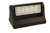 LED ADJUSTABLE WALL PACK 40 WATTS 4000K & 5000K - The LEDWPA Series is a rugged, durable LED wall pack that provides full adjustability of the LED module, so light can be focused up, down, or anything in between. It is perfect for outdoor perimeter and area lighting. With a die cast aluminum housing and a polycarbonate lens, the LEDWPA Series will stand up to many years of punishing environmental conditions. High-efficacy, long-life LEDs provide both energy and maintenance cost savings compared to traditional, HID wall packs.

▪ Available in 4000k (neutral white) and 5000k (cool white) color temperatures.*
▪ Long-life LEDs provide 61,000 hours of operation with at least 70% of initial lumen output (L70).**
▪ LEDWPA25 provides 3,325 lumens and 133 lumens per watt (LPW) at 4000k, or 3,280 lumens and 131 LPW at 5000k.*
▪ LEDWPA40 provides 5,238 lumens and 131 LPW at 4000k, or 5,131 lumens and 128 LPW at 5000k.*
▪ Uniform illumination with no visible LED pixilation.
▪ Universal 120-277 AC voltage (50-60Hz) is standard.
▪ Power factor > 0.90.
▪ Total harmonic distortion < 20%.
▪ Color rendering index > 70.
▪ Die cast aluminum housing with durable, dark bronze, powder coat paint.
▪ Polycarbonate lens with seamless, silicone gasket to prevent leaks.
▪ Easy installation in new construction or retrofit.
