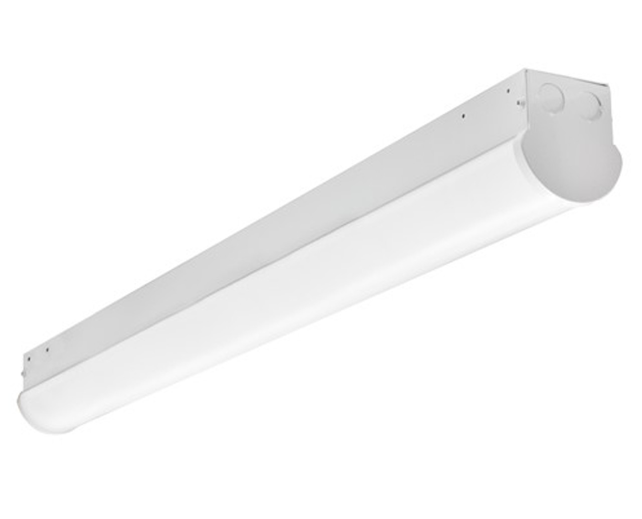 The BLCSLED series is a group of 2’, 3', 4’, and 8’ covered strip lights, which are designed as direct replacements for fluorescent strips. The BLCSLED series is designed to deliver general ambient lighting in a variety of indoor settings, including schools, offices, hospitals and stores, and is the perfect choice for both new construction and retrofits. This high-efficacy luminaire provides long-life and uniform illumination, as well as standard 0-10vdc dimming capability.
▪ Available in 3500k (warm/neutral white), 4000k (neutral white) and 5000k (cool white) color temperatures.*
▪ Long-life LEDs provide 122,000 hours of operation with at least 70% of initial lumen output (L70).**
▪ BLCSLED2FT provides 2,348 luminaire lumens (117 lumens per watt, LPW) at 3500k; 2,600 luminaire lumens (130 LPW) at 4000k; and 2,432 luminaire lumens (122 LPW) at 5000k.*
▪ BLCSLED3FT provides 3,129 luminaire lumens (125 LPW) at 3500k; 3,250 luminaire lumens (130 LPW) at 4000k; and 3,334 luminaire lumens (133 LPW) at 5000k.*
▪ BLCSLED4FT provides 3,811 luminaire lumens (119 LPW) at 3500k; 4,224 luminaire lumens (132 LPW) at 4000k; and 4,256 luminaire lumens (133 LPW) at 5000k.*
▪ BLCSLED8FT provides 8,450 luminaire lumens (130 LPW) at 3500k; 8,580 luminaire lumens (132 LPW) at 4000k; and 8,645 luminaire lumens (133 LPW) at 5000k.*
▪ Uniform illumination with no visible LED pixelation.
▪ Universal 120-277 AC voltage (50-60Hz) is standard.
▪ 0-10vdc dimming capability is standard.
▪ Power factor > 0.90.
▪ Total harmonic distortion < 20%.
▪ Color rendering index > 80.
▪ Steel housing and PMMA lens.
▪ Easy installation in new construction or retrofit.