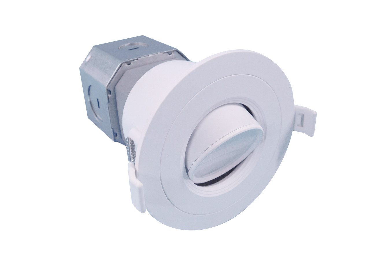 ▪ Available in 3000k and 4000k color temperatures.*
▪ Long-life LEDs provide at least 70% of initial lumen output (L70) for 50,000 hours of operation.**
▪ Provides 600 nominal lumens.
▪ 6.5 nominal watts.
▪ Color rendering index (Ra) > 80.
▪ 120 AC voltage (50-60Hz) is standard.
▪ Dimmable down to 10% with most line voltage dimmers.
▪ Thermoplastic construction.
▪ Easy installation in new construction or retrofit applications. Equipped with torsion springs.
▪ Rated for insulated, non-insulated, and air-tight applications.
▪ Type IC. Access above ceiling required.
▪ Compatible with 3.75” ceiling cut-outs.
▪ This device is not intended for use with emergency exits. 
▪ cETLus listed for damp locations.
▪ Energy Star qualified.
▪ Complies with FCC Part 15, class B.
▪ Complies with RoHS (Restriction on Hazardous Substances) requirements.
▪ 5-year warranty of all electronics and housing.
* Contact factory for other color temperatures and lumen packages. ** L70 hours are IES TM-21-11 calculated hours.