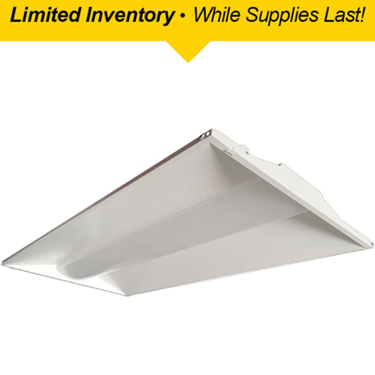 The BRKCBLED24 2x4 retrofit center baskets are designed to transform existing 2x4 fluorescent recessed luminaires into high performance LED luminaires. The BRKCBLED24 2x4 series is designed to deliver general ambient lighting in a variety of indoor settings, including schools, offices, hospitals and stores. This high-efficacy luminaire provides long-life and uniform illumination, as well as standard 0-10vdc dimming capability.

▪ Available in 3500k (warm/neutral white), 4000k (neutral white) and 5000k (cool white) color temperatures.*
▪ Long-life LEDs provide 122,000 hours of operation with at least 70% of initial lumen output (L70).**
▪ BRKCBLED24-23W provides 2,976 luminaire lumens (129 lumens per watt, LPW) at 3500k; 3,036 luminaire lumens
(132 LPW) at 4000k; and 3,059 luminaire lumens (133 LPW) at 5000k.*
▪ BRKCBLED24-42W provides 5,285 luminaire lumens (126 LPW) at 3500k; 5,376 luminaire lumens (128 LPW) at 4000k; and 5,460 luminaire lumens (130 LPW) at 5000k.*
▪ Uniform illumination with no visible LED pixelation.
▪ Universal 120-277 AC voltage (50-60Hz) is standard.
▪ 0-10vdc dimming capability is standard.
▪ Power factor > 0.90.
▪ Total harmonic distortion < 20%.
▪ Color rendering index > 80.
▪ Steel housing and acrylic lens.
▪ Easy installation in existing 2x4 fluorescent recessed housings.