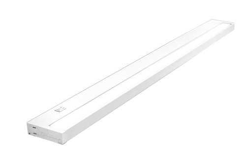 Allows for easy replacement of existing fluorescent, incandescent, halogen and xenon under cabinet lighting. Built-in driver, captive screws and knockouts for easy installation in new work or remodel applications.

• Built-in integral electronic driver
• Dimmable 120V
• On / Off rocker switch
• ≥80 or ≥90 CRI
• Available in 9 different lengths
• Rear panel punch-in electrical connectors for easy wiring
• 2700K available
• 50,000 hour life expectancy
• Finish: white
• Linkable up to 400W