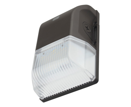 ▪ Available in 3000k, (warm white),4000k (neutral white), and 5000k (cool white) color temperatures.*
▪ Long-life LEDs provide at least 70% of initial lumen output (L70) for
> 174,000 hours of operation, and at least 90% of initial lumen output (L90) for > 51,000 hours of operation.*
▪ LED chromaticity based on < 6-step ANSI quadrangles.
▪ LED color maintenance < 0.002 chromaticity shift ((Δu’v’) over the initial 6,000 of operation.
▪ Provides a range of 2,614 to 2,794 nominal lumens and 134 to 144 nominal lumens per watt (lm/W).
▪ 0-10vdc dimming drivers, which provide 10% continuous dimming are standard.
▪ Universal 120-277 AC voltage (50-60Hz) is standard.
▪ Power factor > 0.90.
▪ Total harmonic distortion < 20%.
▪ Color rendering index (Ra) > 80. Red color rendering > -8.
▪ Cast aluminum housing with dark bronze, powder coat finish.
▪ Integral photocell is standard.
▪ Diffused polycarbonate lens.
▪ Two ½” NPT threaded openings.
▪ Easy installation in new construction or retrofit applications.
▪ cULus listed for wet locations in ambient temperatures from
- 30°C to 45°C (-22°F to 113°F).
▪ IP65 rated for ingress protection.
▪ DLC 5.1 premium approved.
▪ Complies with FCC Part 15, class B.
▪ Surge immunity protection (2.5kV).
▪ 5-year warranty of all electronics and housing.
* Contact factory for other color temperatures and lumen packages.
** L70 & L90 hours are IES TM-21-11 calculated hours.