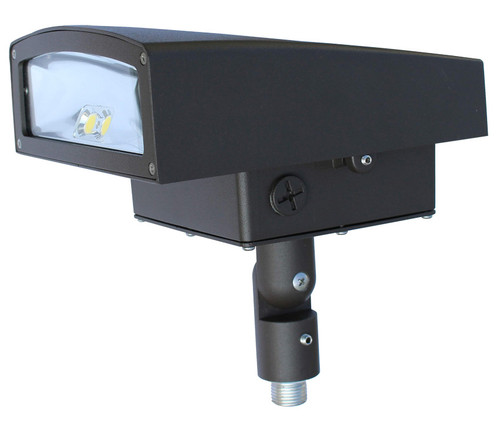 LED AREA LIGHT 30 WATTS 4000K & 5000K - The LEDWPC30W is a contemporary, commercial-grade area luminaire, which can be wall-, ground- or pole-mounted to provide outdoor perimeter, area, and floodlighting. With a die cast aluminum housing and a tempered glass lens, the LEDWPC30W will stand up to many years of punishing environmental conditions. High-efficacy, long-life LEDs provide both energy and maintenance cost savings compared to traditional, HID area lights.

▪ Available in 4000k (neutral white) and 5000k (cool white) color temperatures.*
▪ Long-life LEDs provide 79,000 hours of operation with at least 70% of initial lumen output (L70).**
▪ LEDWPC30W delivers 2,688 lumens and 90 LPW at both 4000k and 5000k.*
▪ Universal 120-277 AC voltage (50-60Hz) is standard.
▪ Power factor > 0.90.
▪ Total harmonic distortion < 20%.
▪ Color rendering index > 80.
▪ Die cast aluminum housing with durable, dark bronze, powder coat paint.
▪ Tempered glass lens.
▪ Removable, threaded plugs for side attachment of ½” rigid electrical conduit, or for button photocells.
▪ Easy installation in new construction or retrofit.