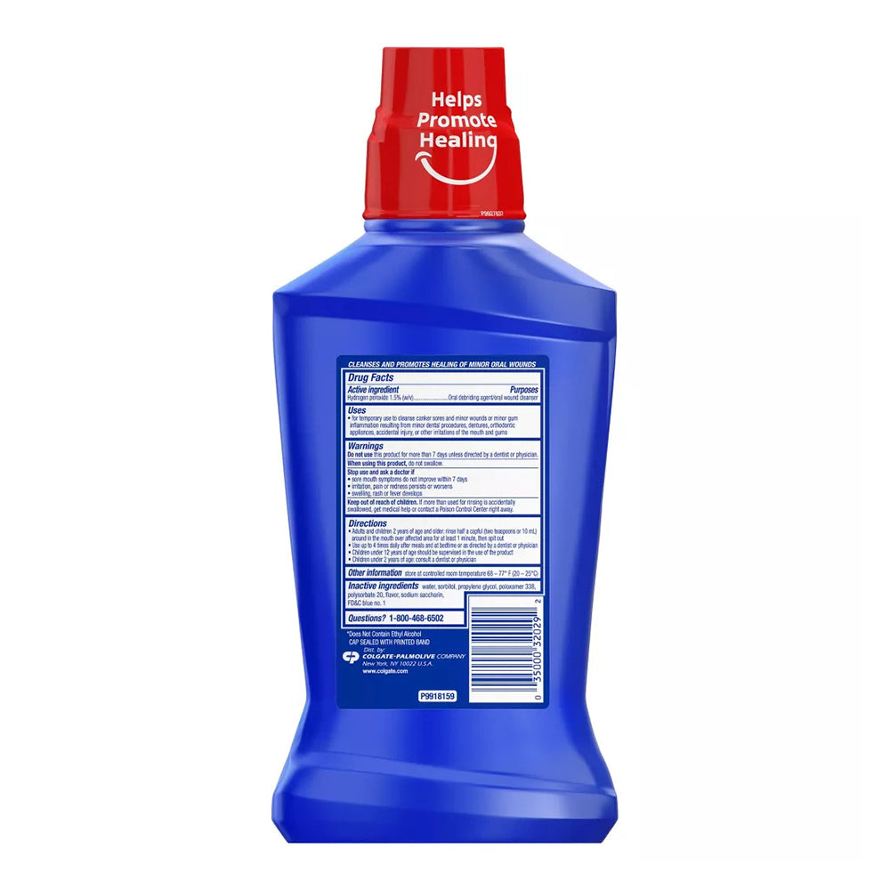 Colgate Peroxyl Antiseptic Mouthwash Mild Mint for Oral Wound Care, 16. ...