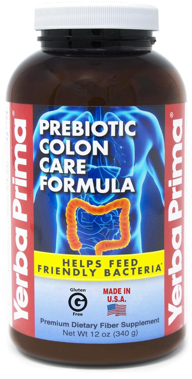 Yerba Prima Prebiotic Colon Care Formula Powder - 12 Oz - wisermerchant