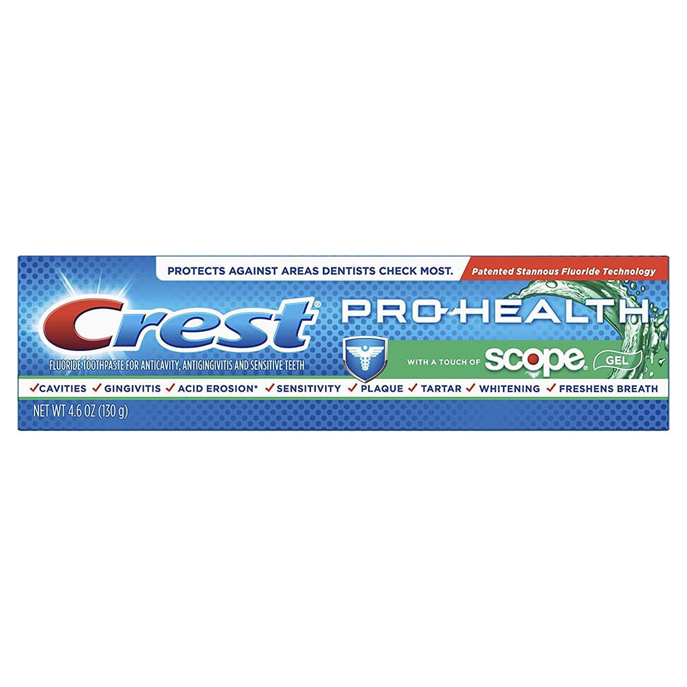 Crest Pro-Health Toothpaste Plus Scope for 24 Hour Breath Protection, 4 ...