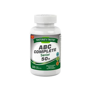 Nature'S Truth Abc Complete Senior 50+ Multivitamin Mineral Supplement, 100 Ea