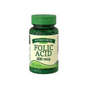 Nature'S Truth Folic Acid 800 Mcg Tablets, 250 Ea