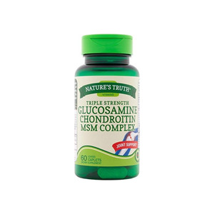 Nature'S Truth Triple Strength Glucosamine Chondroitin Msm Complex, 60 Ea