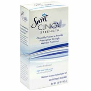 Secret Clinical Strength Advanced Solid Anti Perspirant Deodorant, Light And Fresh Scent - 2.6 Oz