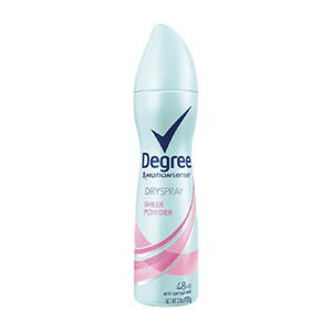 Degree Motionsense Anti-Perspirant Dry Spray, Sheer Powder, Women - 3.8 Oz