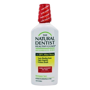 The Natural Dentist Moisturizing Healthy Gums Antigingivitis Rinse, Peppermint Twist 16.90 Oz