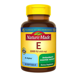 Nature Made Vitamin E 450 Mg (1000 Iu) Dl-Alpha Antioxidant Support Softgels - 60 Count