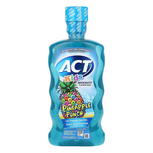 Act Kids Anticavity Fluoride Rinse Pineapple Punch 16.9 Fl. Oz