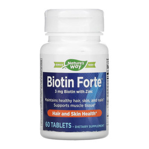 Phytopharmica Biotin Forte, 3Mg With Zinc, Tablets, 60 Ea