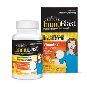 21St Century Health Care Immublast Chewable Tablets, Citrus Natural Flavor - 32 Ea