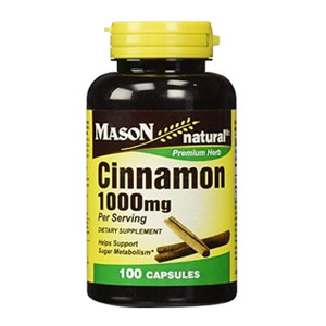 Mason Natural Cinnamon 1000 Mg Capsules 100 Capsules