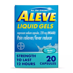 Aleve Naproxen Sodium For Pain Relief Liquid Gel - 20 Count