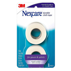 Nexcare Durapore Durable Cloth Tape 1 Inch X 10 Yards, 2 Ea