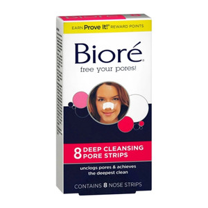 Biore The Original Deep Cleansing Pore Nose Strips, 8 Ea