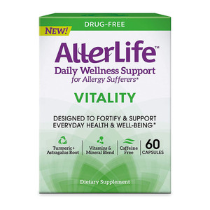 Allerlife Vitality Capsules, Daily Allergy Supplements For Everyday Health & Well-Being, 60-Count