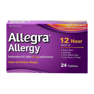 Allegra Allergy Relief Non-Drowsy Tablets - 24 Ea