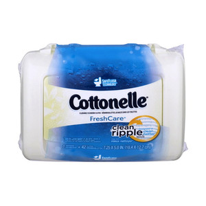 Cottonelle Fresh Flushable Moist Wipes, Pop-Up Tub - 42 Each