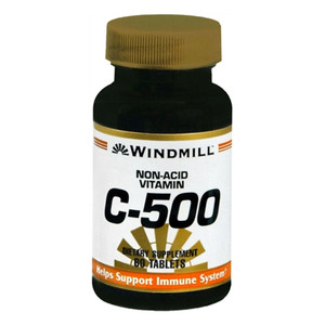 Windmill Vitamin C-500 Tablets Non-Acid 60 Tablets