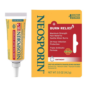 Neosporin Dual Action Burn Relief & First-Aid Antibiotic Ointment For 24-Hour Infection Protection - 0.5 Oz