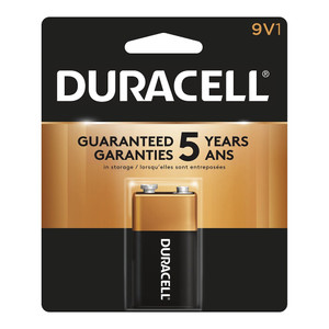 Duracell Coppertop 9V Alkaline Battery 1 Each