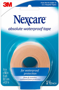 Nexcare Absolute Waterproof Wide Tape, 1.5' X 5 Yd. Per Roll
