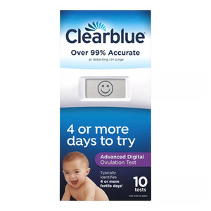 Clearblue Advanced 1 Month Supply Digital Ovulation Test - 10 Tests Ea