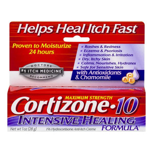 Cortizone-10 Max Strength Intensive Healing Formula Anti-Itch Creme, 1 Oz
