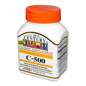 21St Century C 500 Mg Tablets, 110 Count