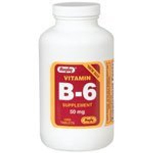 Vitamin B-6 50 Mg, 1000 Tablets, Watson Rugby