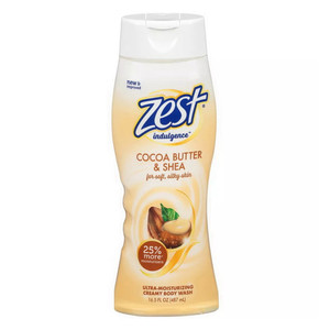 Zest Body Wash, Creamy Cocoa Butter & Shea 18 Oz