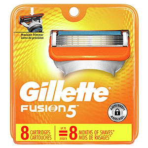 Gillette Fusion5 Men'S Razor Blades - Cartridge Refills Mens Razors / Blades, 8 Count