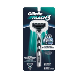 Gillette Mach3 Men'S Razor, Handle & 1 Blade Refill 1 Ea