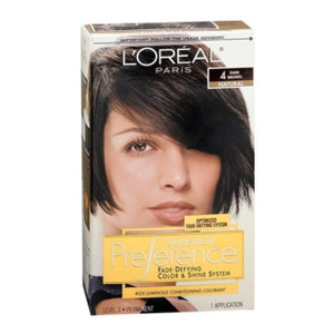 Loreal Superior Preference Hair Color, 4 Dark Brown - 1 Ea