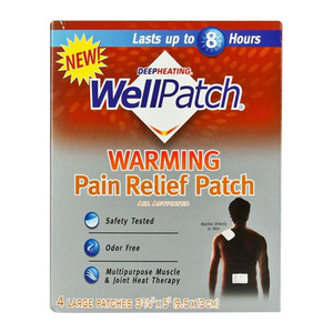 Wellpatch Warming Pain Relief Patch 4 Each