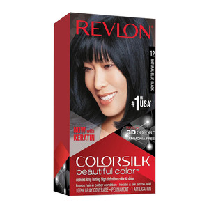 Colorsilk By Revlon, Ammonia-Free Permanent, Haircolor: Natural Blue Black #12 - 1 Each